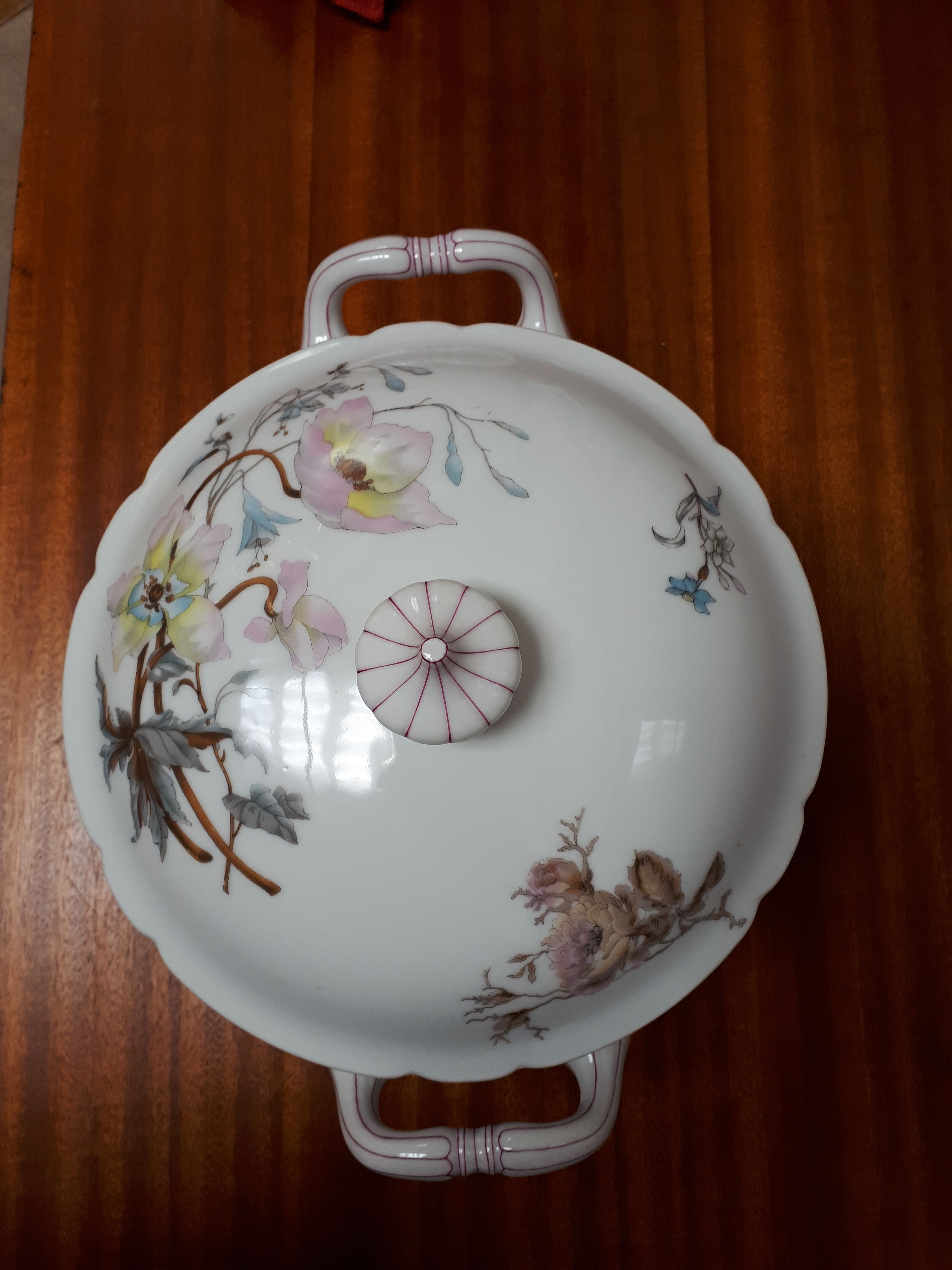 Vegetable soup tubeware XIX th flowers Grand Dépot Drouot