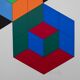 Victor vasarely : composition cinétique : bi hexa - sérigraphie originale s