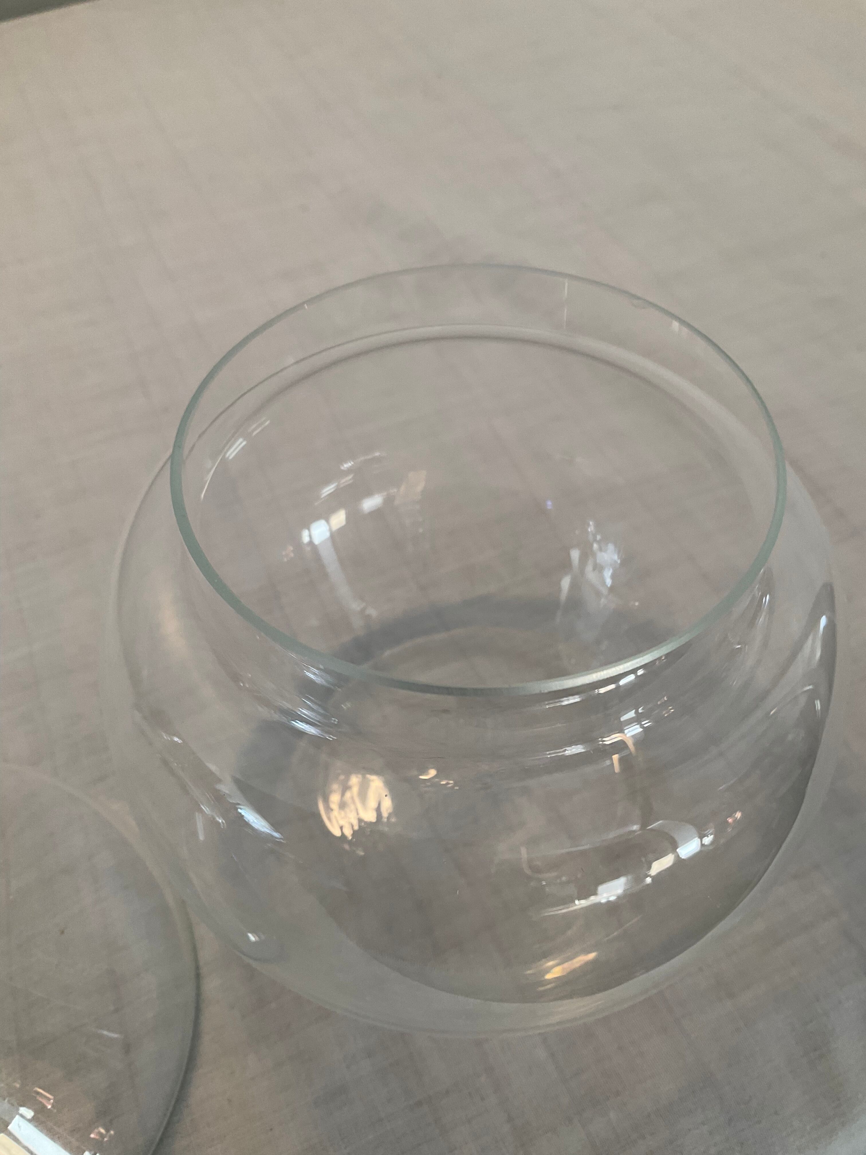 Empty pocket vintage blown glass pear