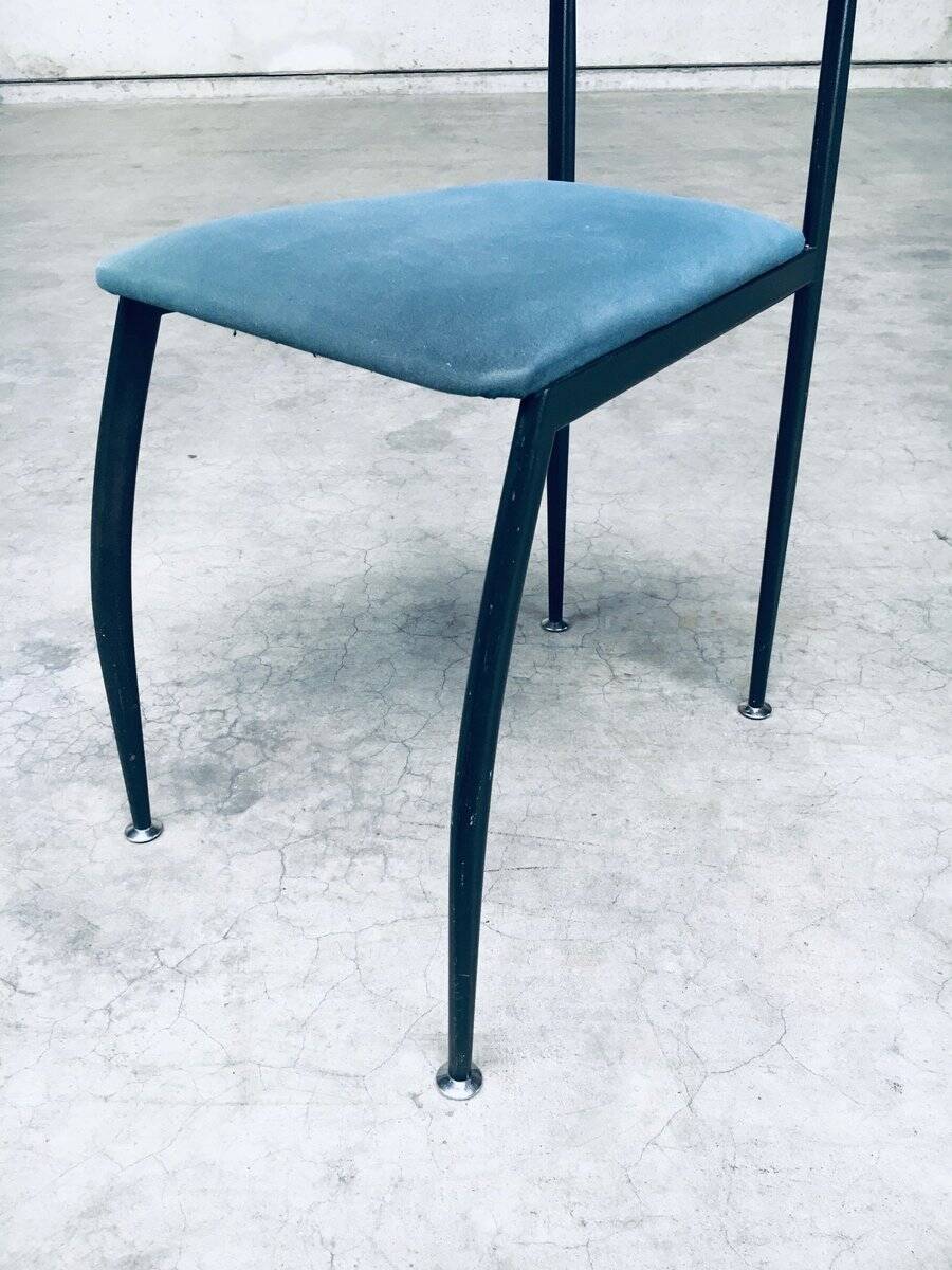 Postmodern Lolly Dining Chair Set from Fly Line, Italy, 1980s, Set of 9