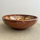 Glazed terracotta salad bowl