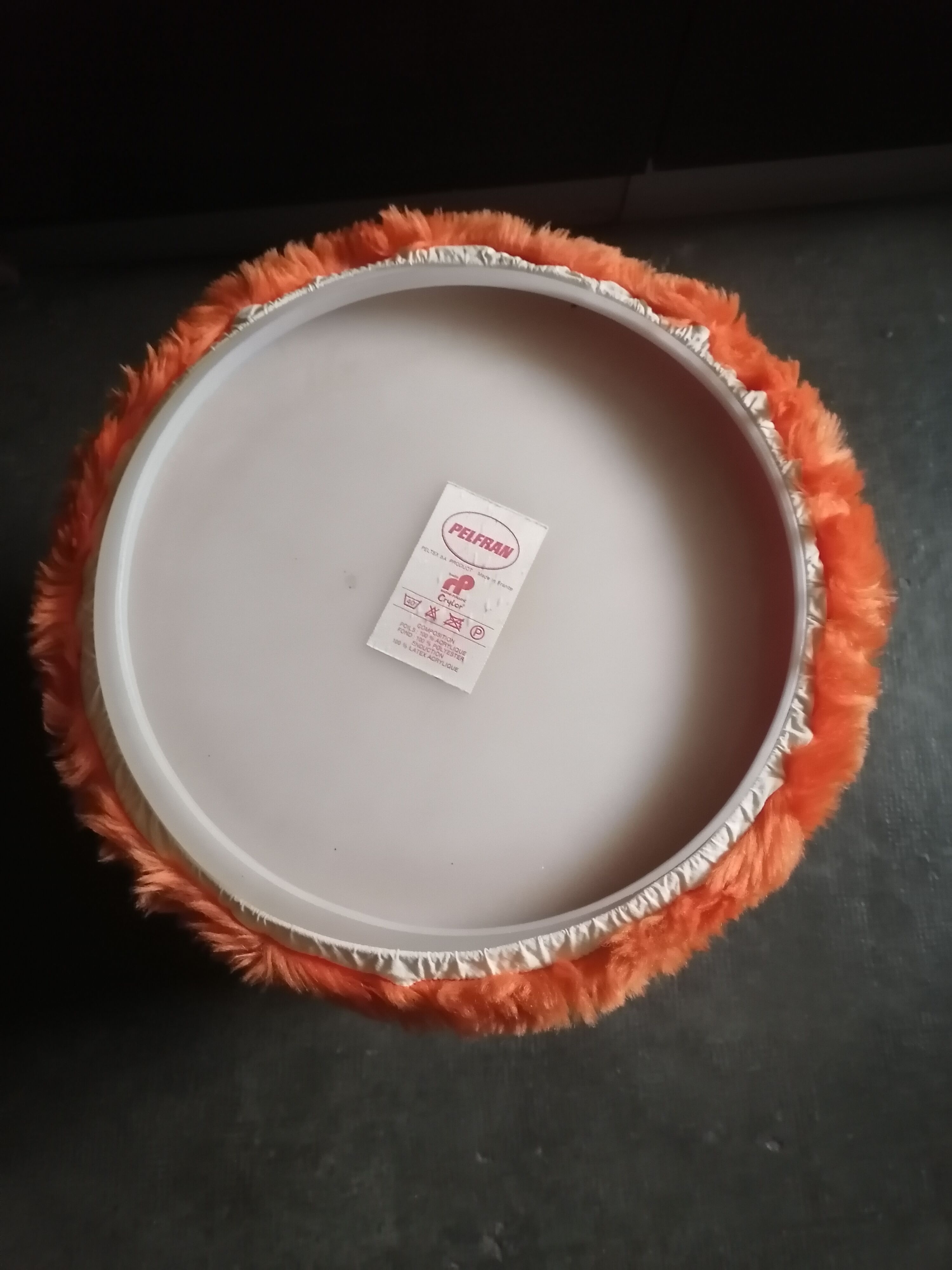 Pouf 1970 orange Pelfran