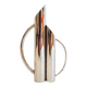 Vintage silver-plated vase by Gio Ponti, 1970.