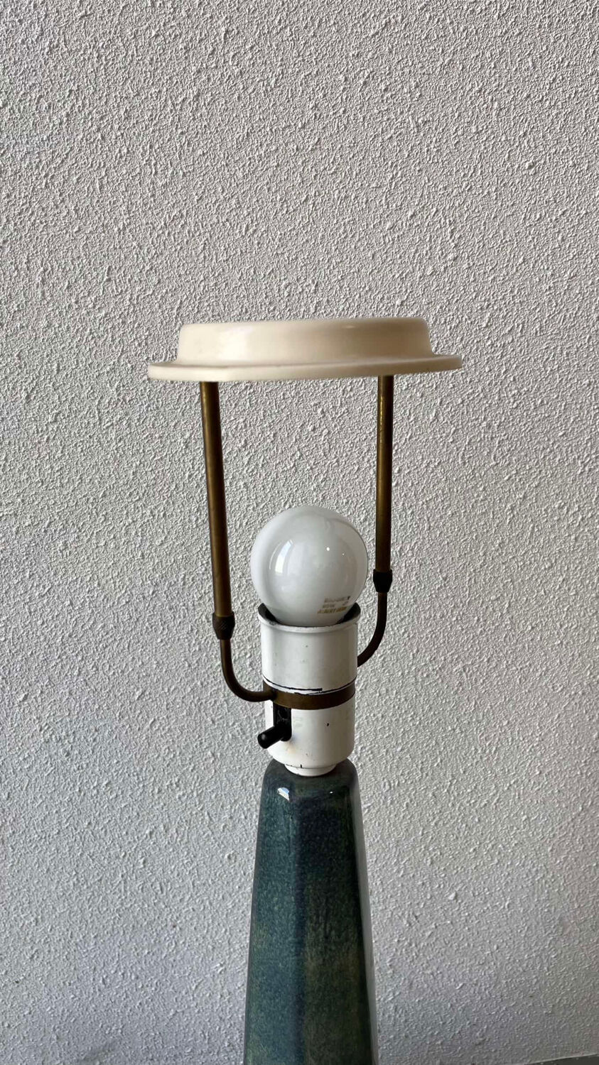 Pied de lampe de table en céramique vintage