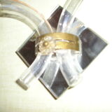 Pair of 1960/70 wall lights with 2 arms in murano glass