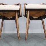 1960s Antonin Suman Set of Six Beech Dining Chairs, Restored