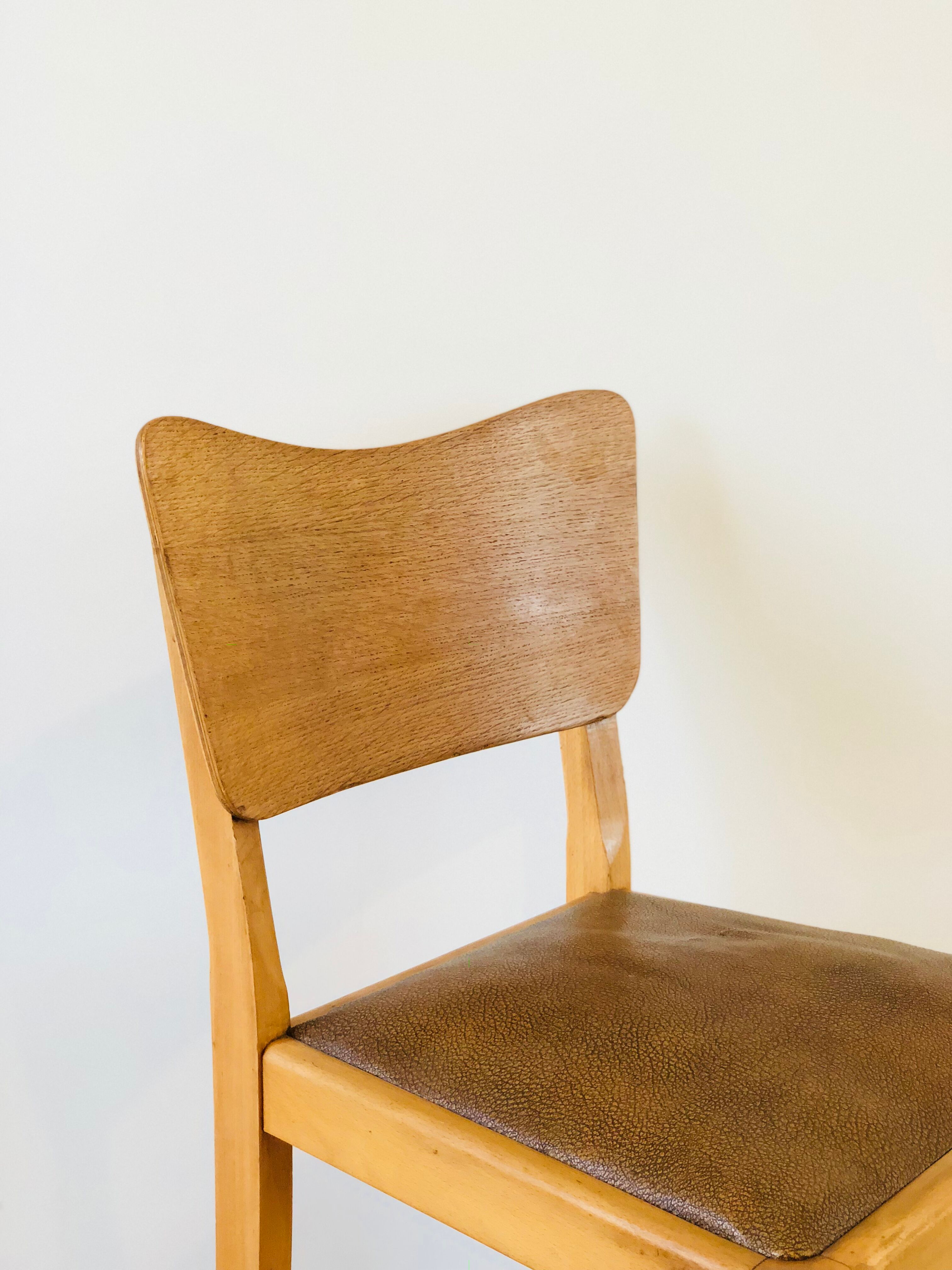 Set of 4 chairs oak
