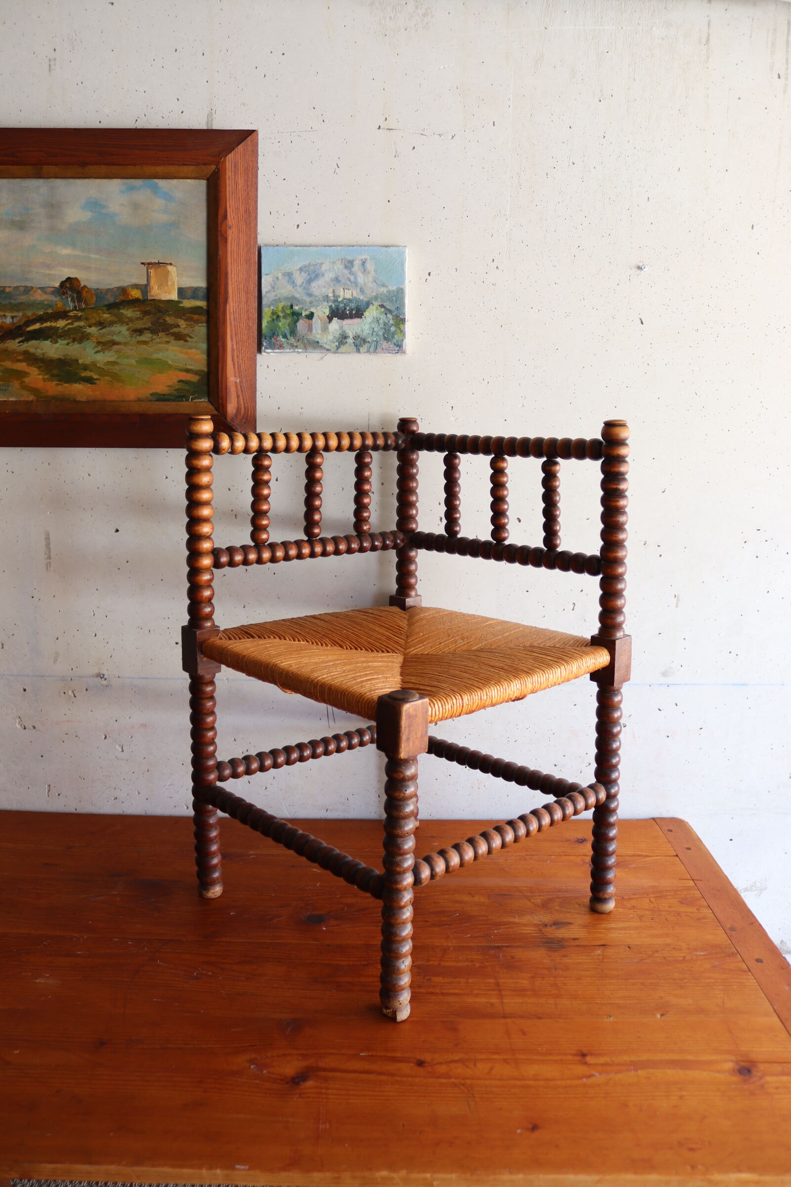Handmade chair fireside