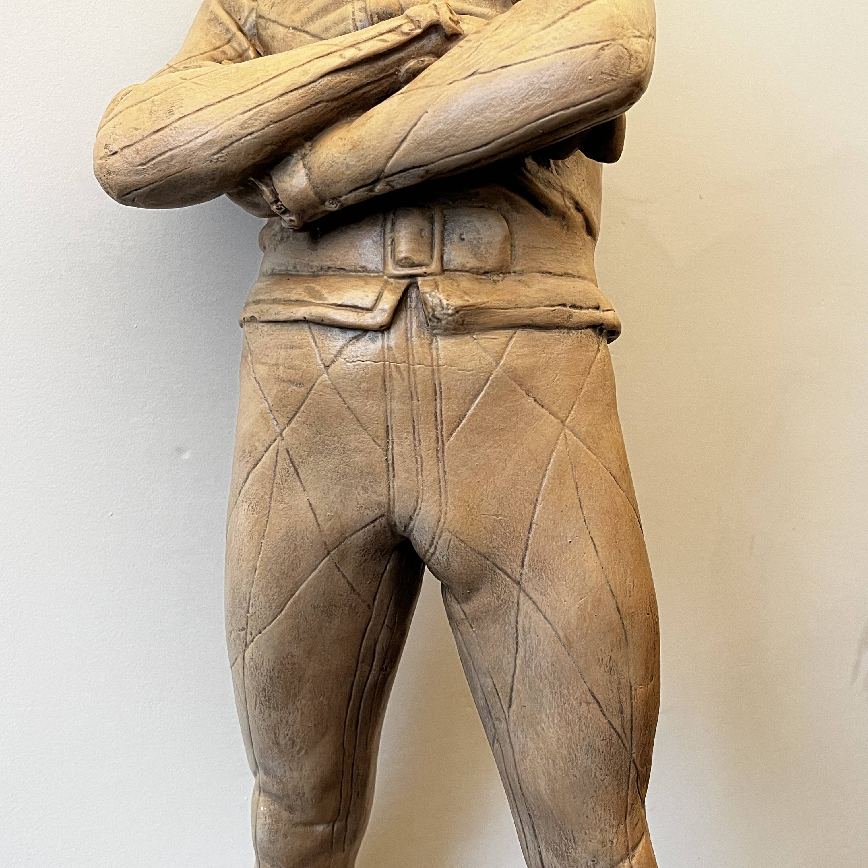 Charles René de Saint-Marceaux 'Harlequin' terracotta sculpture, 19th century
