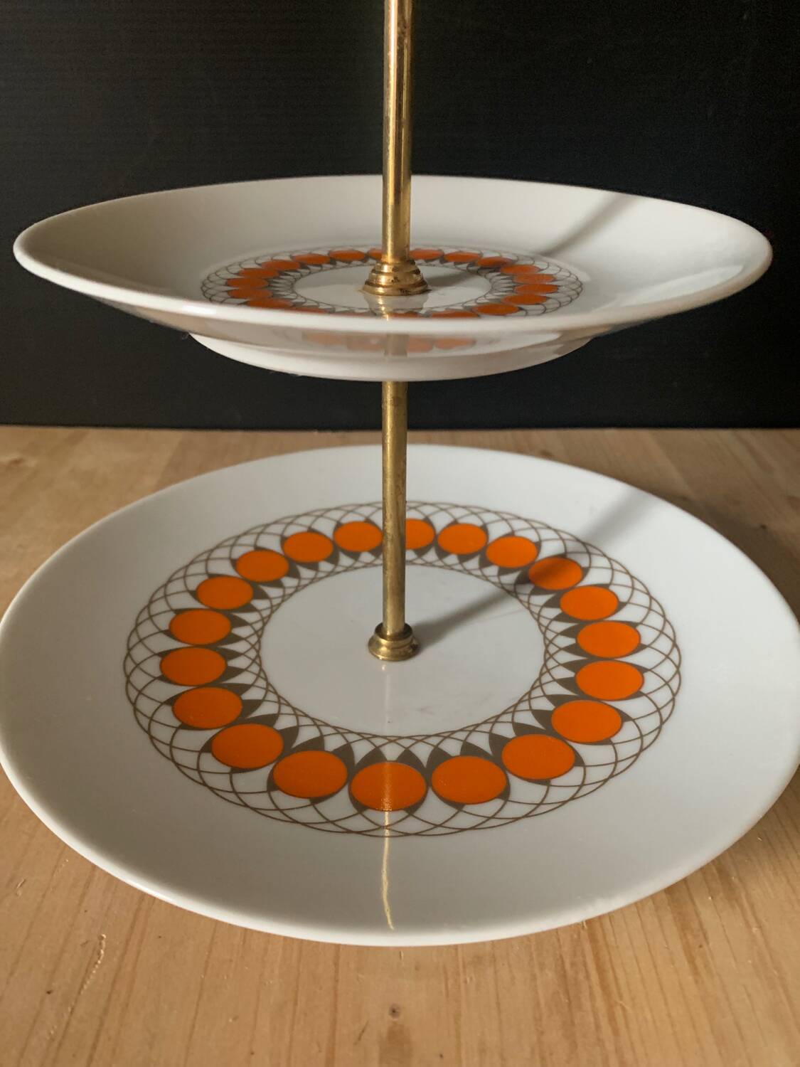 Vintage mounted plates