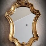 Golden mirror vase flowers 36x23