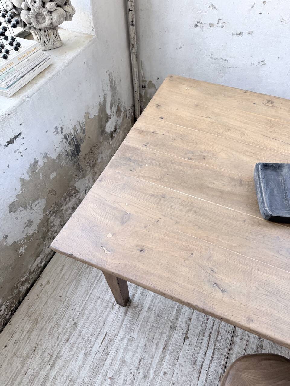 Oak farmhouse table 1950 212cm