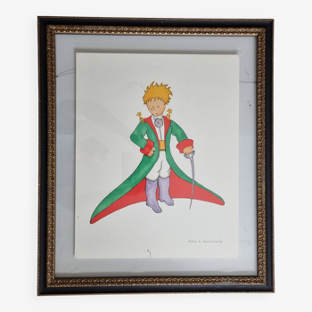 Lithograph "The Little Prince", framed under glass, out of trade numbered 100/180