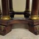 Large extendable round table – column base – Empire period / mahogany