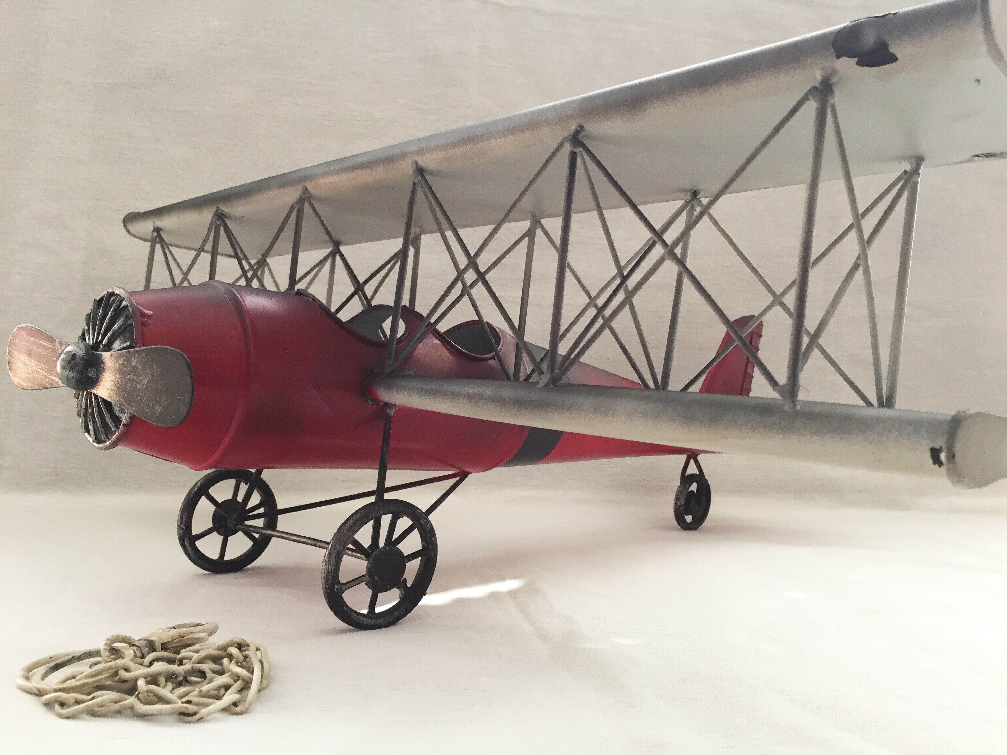 Metal model fighter plane biplane ww1 english french u.s.a.
