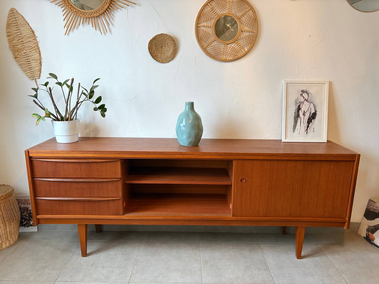 Enfilade vintage scandinave