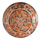 Large deep porcelain plate in Imari style (35.5 cm) with "Phe" decoration.