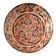 Large deep porcelain plate in Imari style (35.5 cm) with "Phe" decoration.