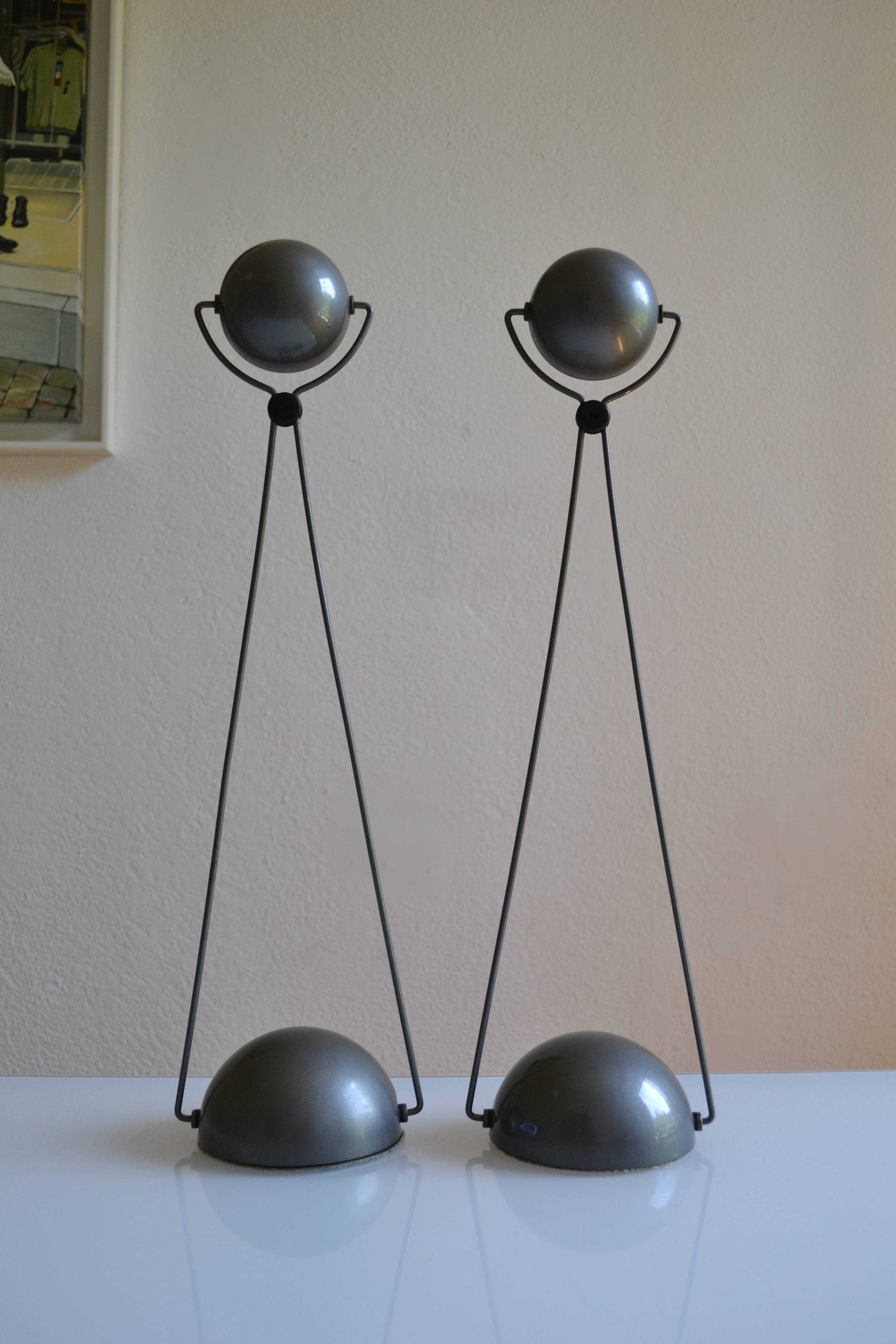 Paire de lampe postmoderniste " meridiana " par Paolo Piva pour stefano Cevoli
