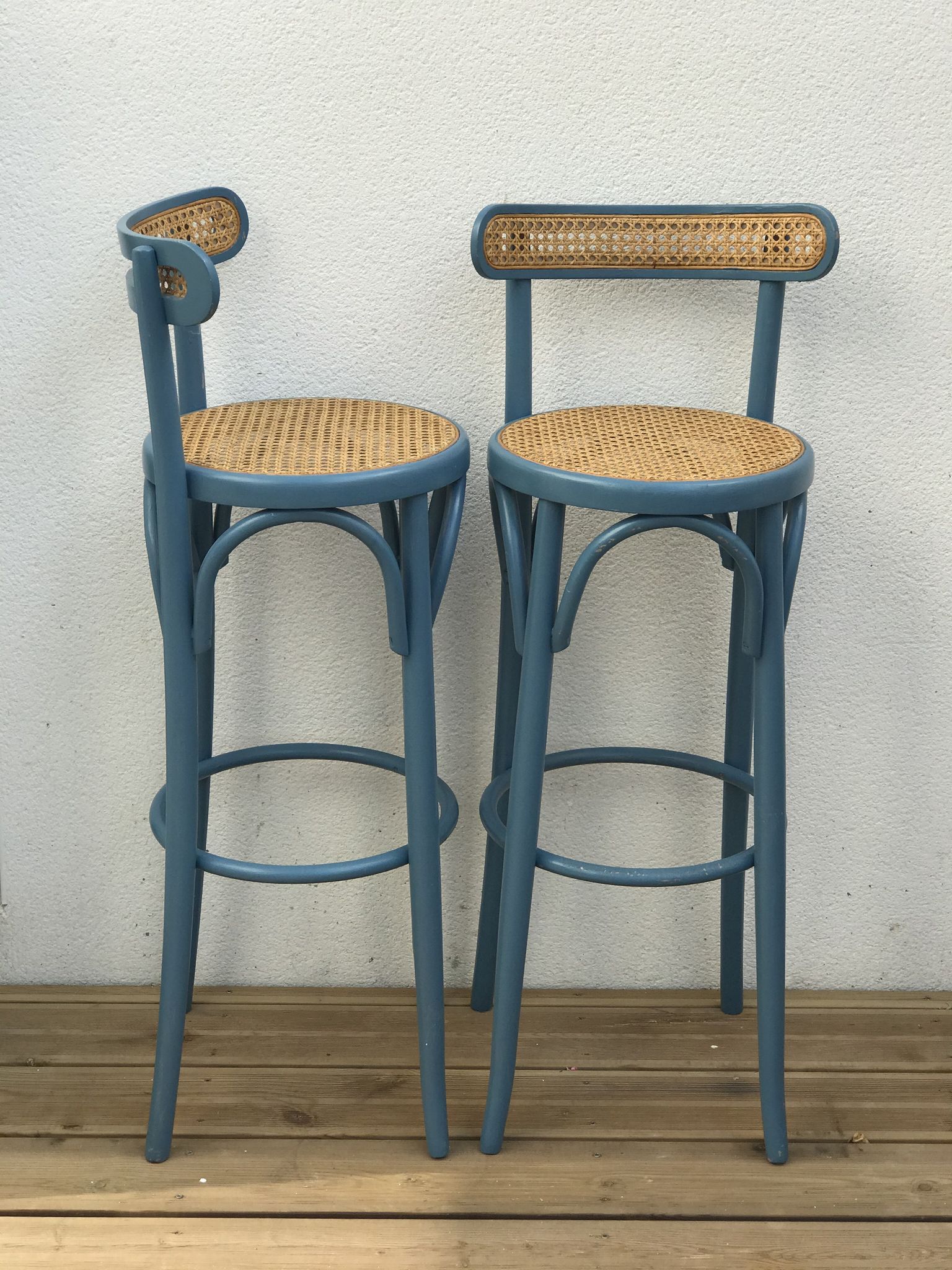 Pair of canne stools