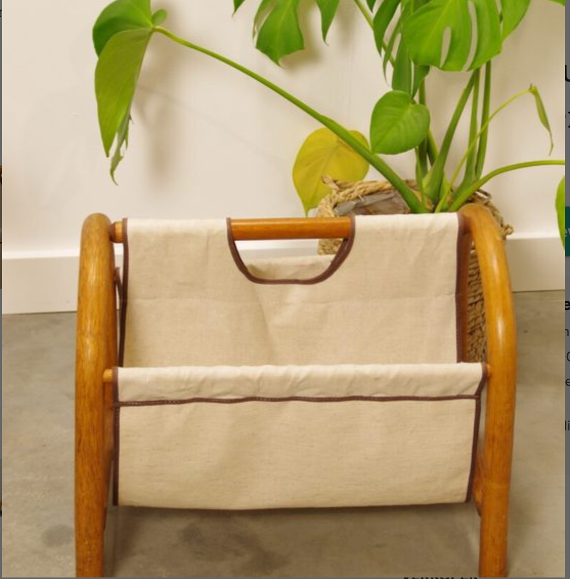 Vintage wooden magazine racks