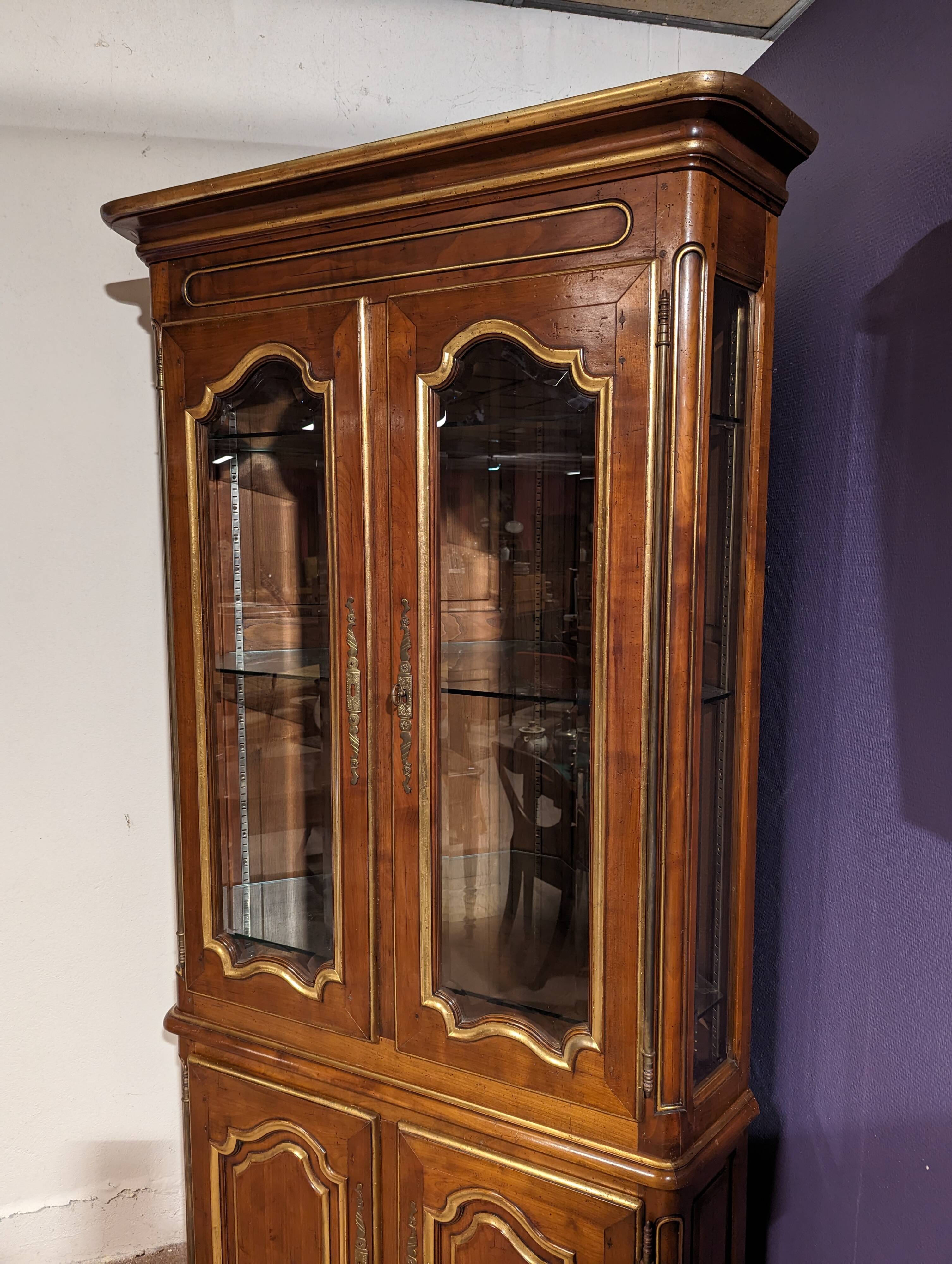 Encoignure louis XV bois doré