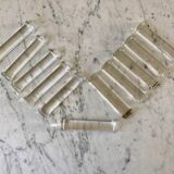 Set of 11 50s crystal knife holders