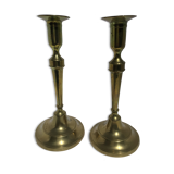 Pair of classic brass candlesticks