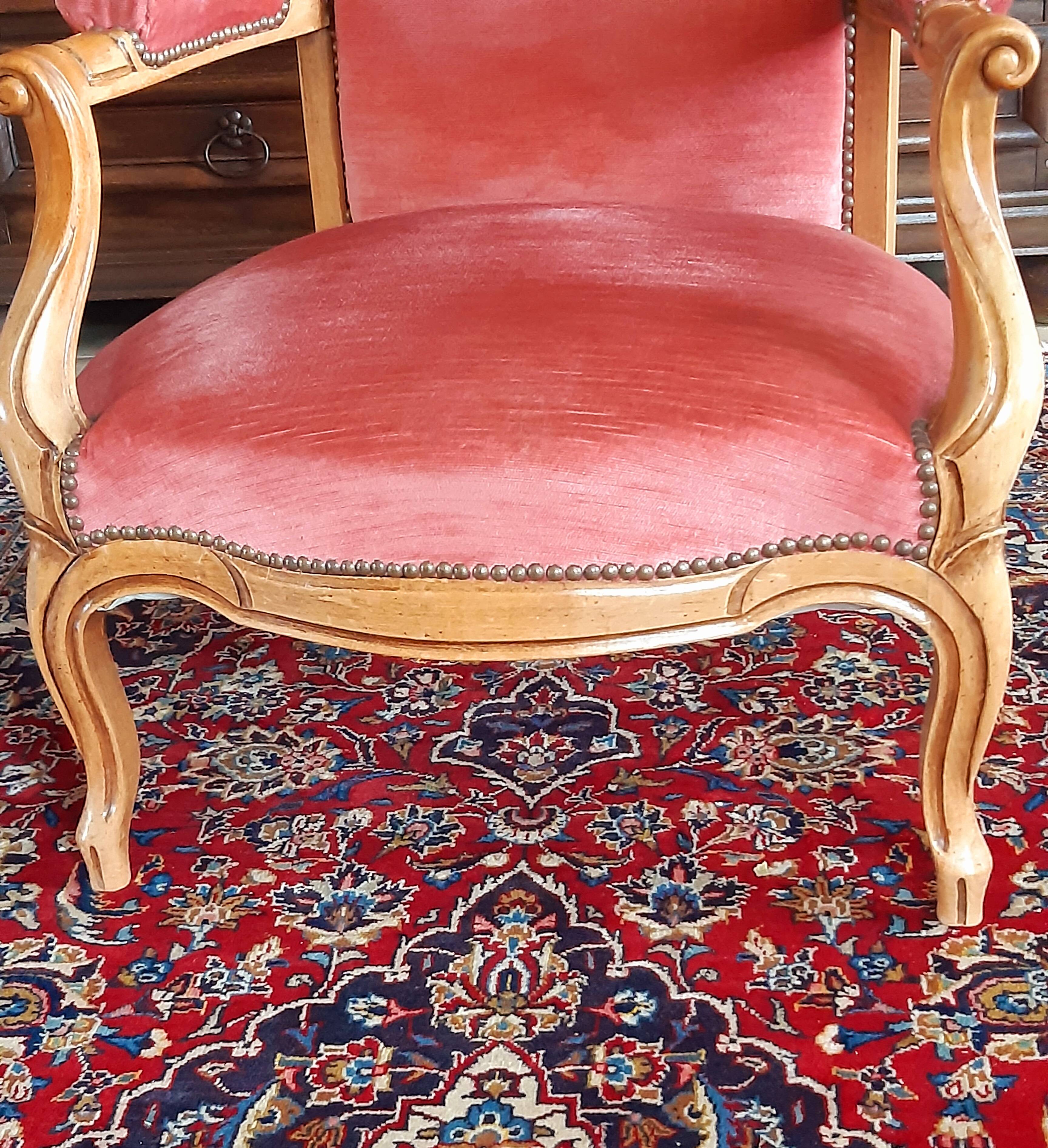 Pair of Voltaire armchairs