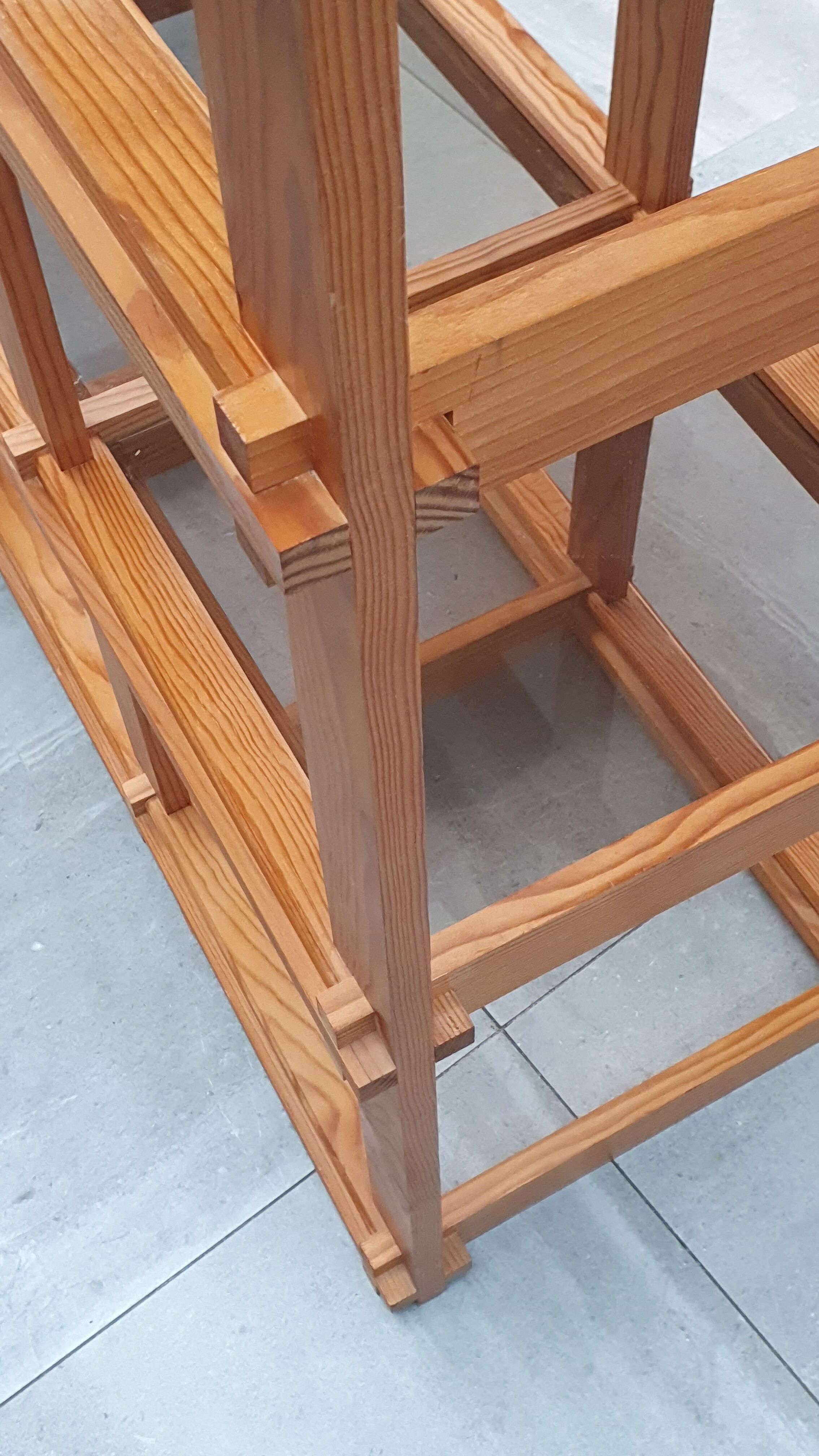 Modular shelf in solid pine 80s