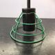 Hanging old design green metal cerclage vintage 70s