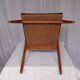 Fauteuil vintage en bois et tissu