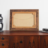 Peinture « The Road by the Pond », design scandinave, années 1970