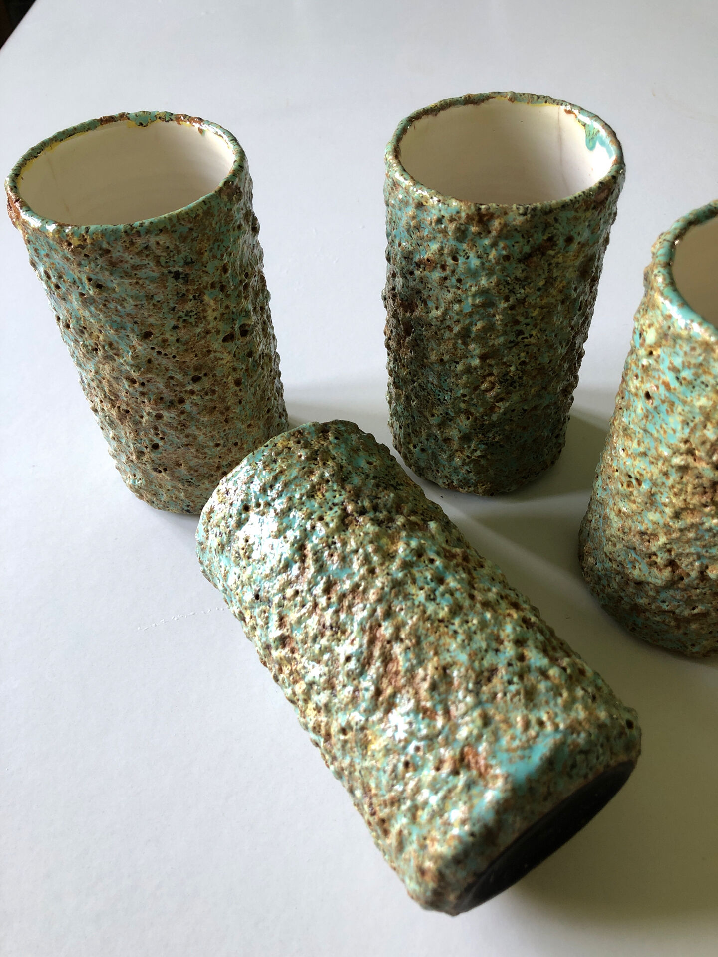 Vintage mug glacier blue texture