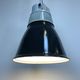 Set of 4 Industrial  Black Enamel Pendant Lamps from Elektrosvit, 1970s