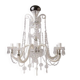 Prism chandelier - Five glass arms - Electric - c. 1890