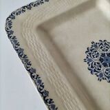 Large antique Gien earthenware dish – braided border – late 19th century