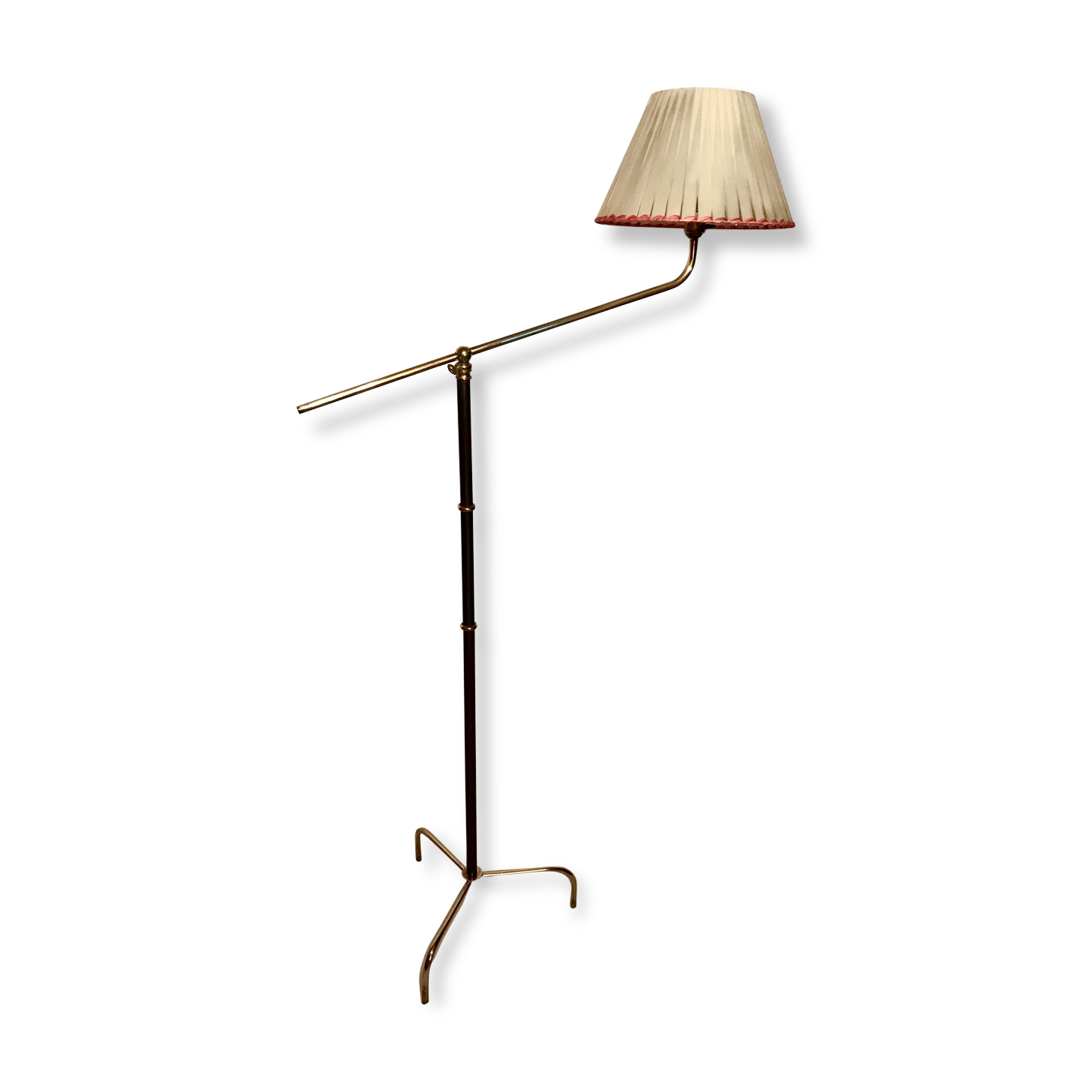 Adjustable reading lamp, brass 50s