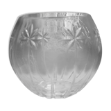 Vase cristal taillé l de forme ronde