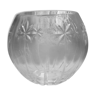 Vase cristal taillé l de forme ronde