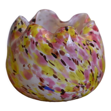 Yellow and pink pot