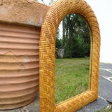 Rattan mirror 52 x 40 cm