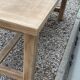Table de ferme poncée 176 cm