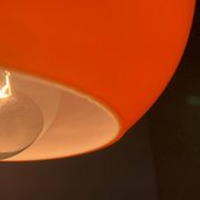 Mid-Century German Glass Pendant Lamp AH by Peill & Putzler, Set of 3