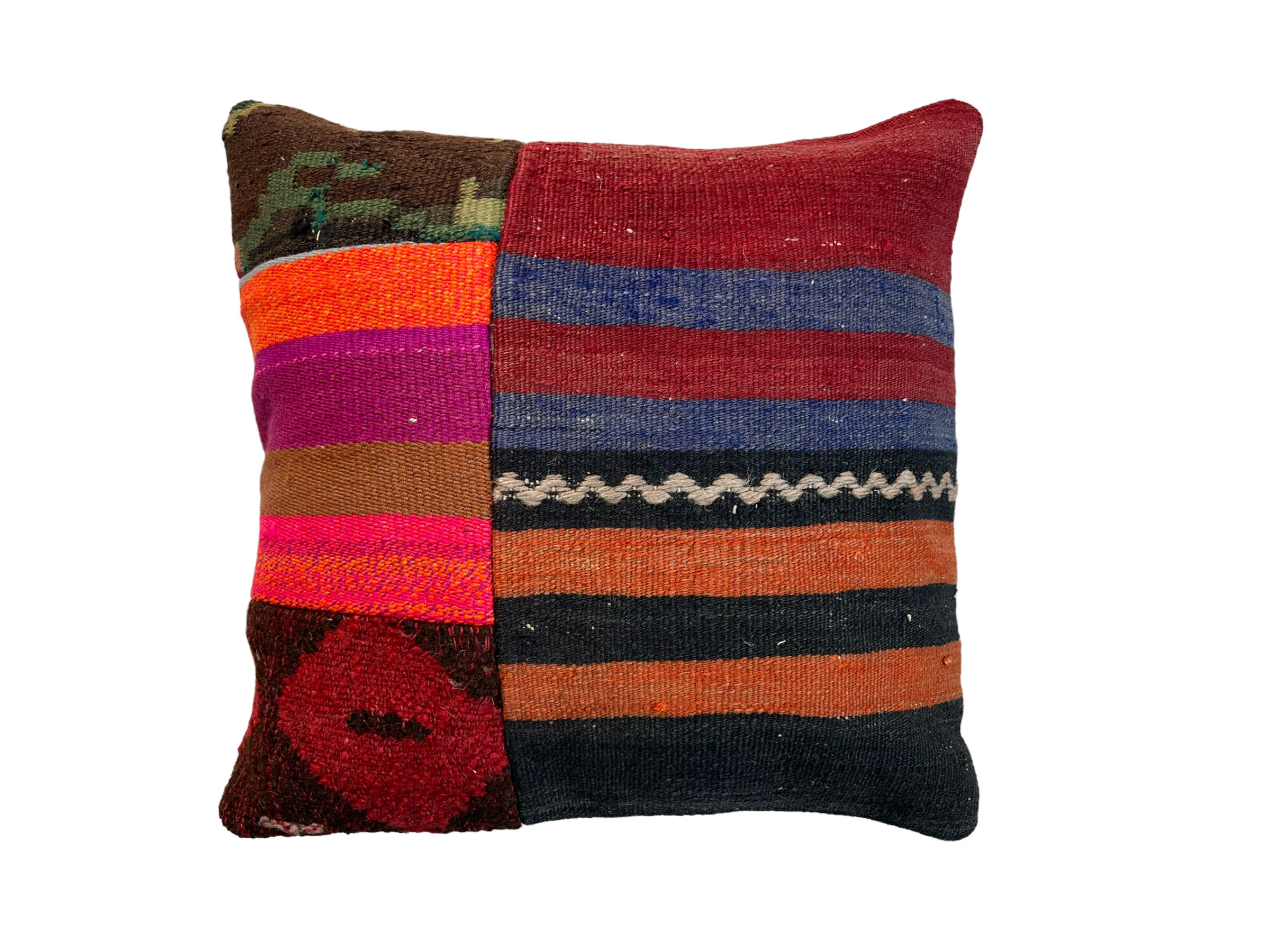 Vintage turkish kilim cushion cover 40 x 40 cm
