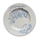 Round ironstone dish decorated with vines and grapes, late 19th-early 20th century
