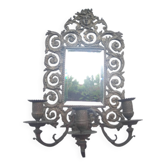 Applique miroir bronze