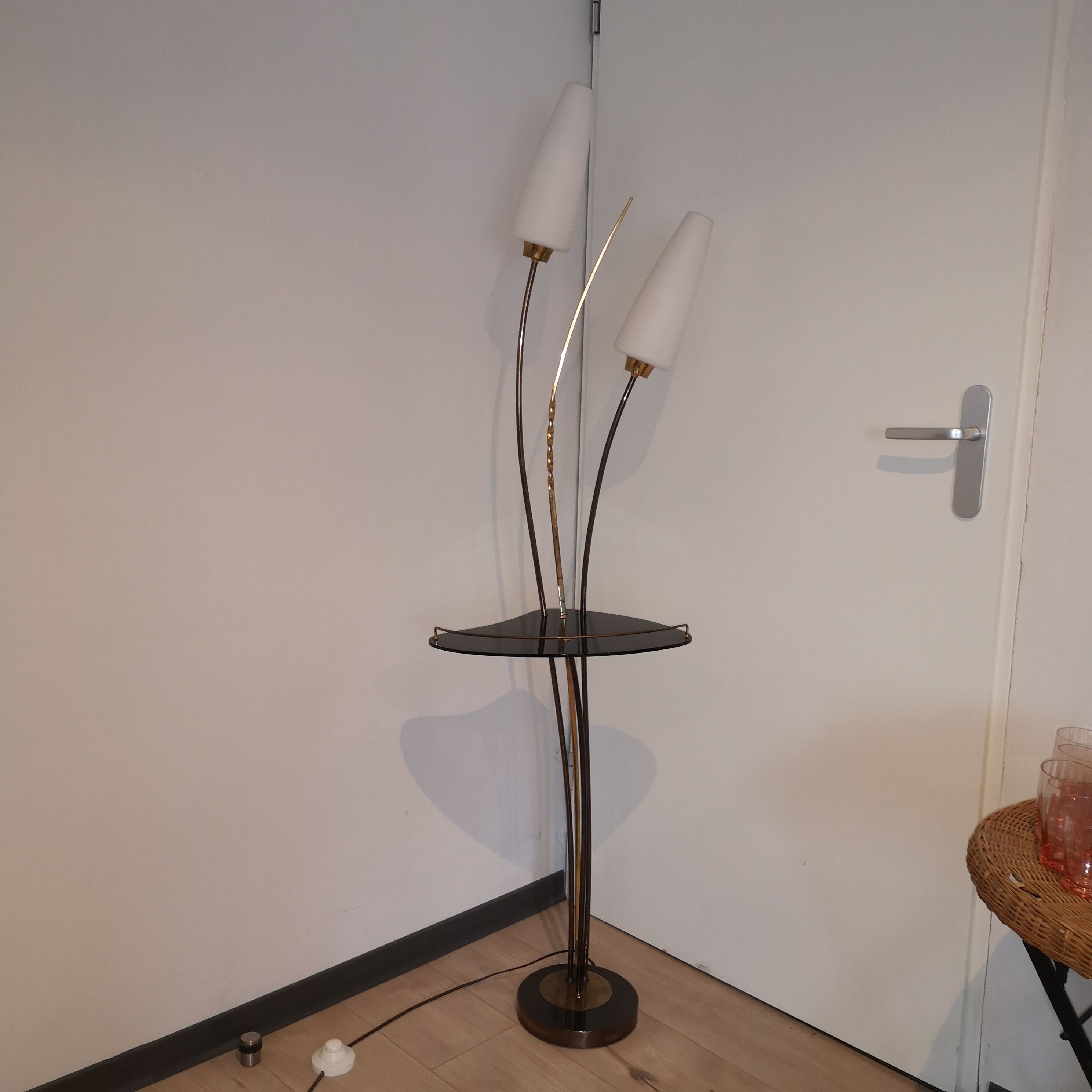 Lampadaire maison lunel rene mathieu vintage rétro 1950