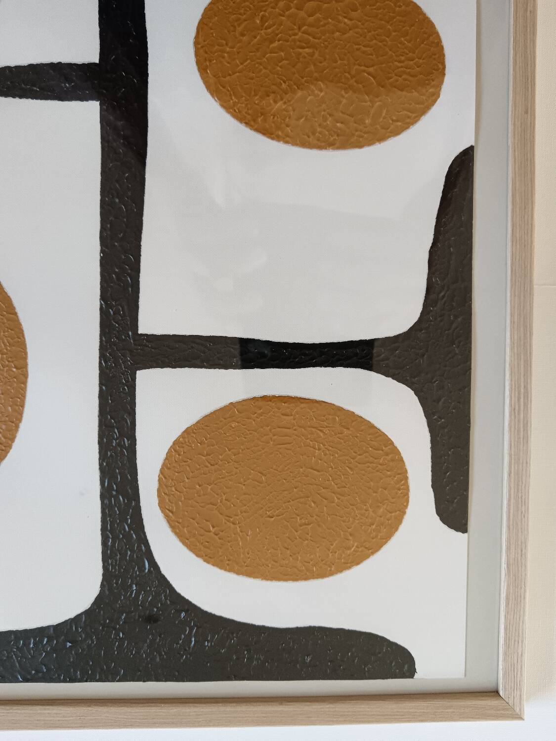 Acrylic on canvas paper, framed