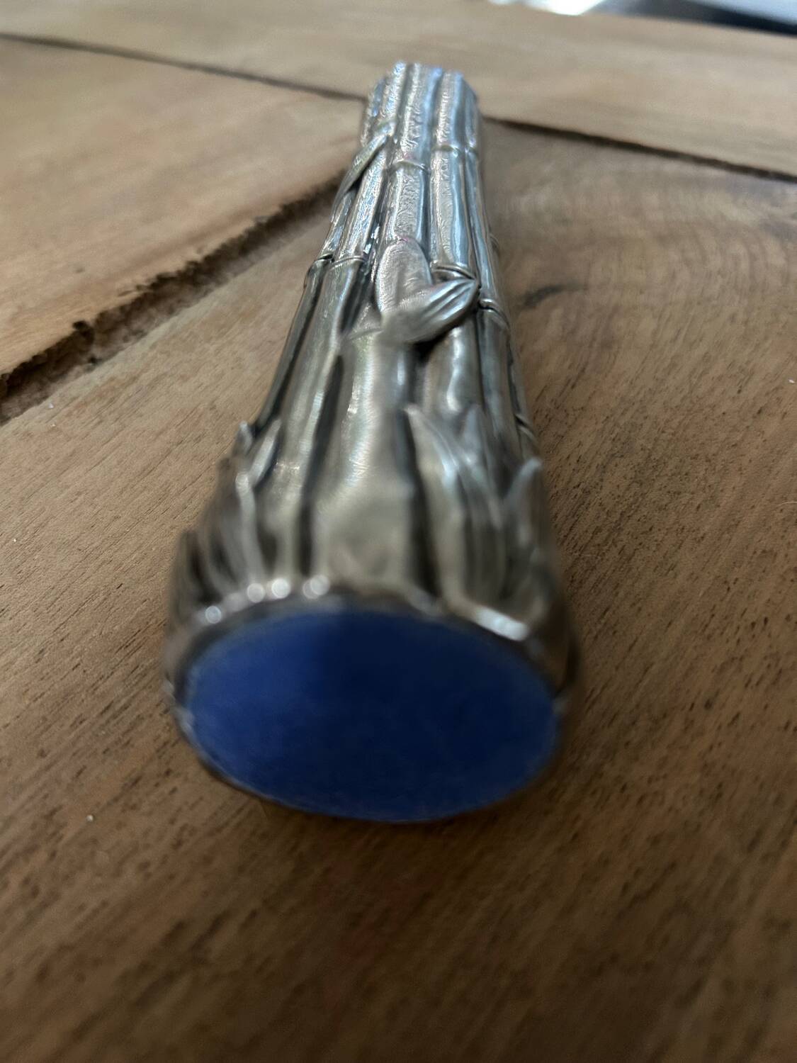 Silea silver-plated brass soliflore vase